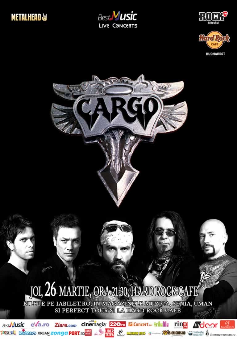 Concert Cargo - 26 martie - Hard Rock Cafe