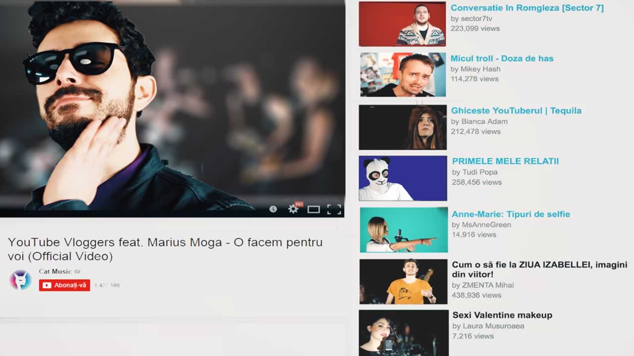 YouTube Vloggers feat. Marius Moga - O facem pentru voi