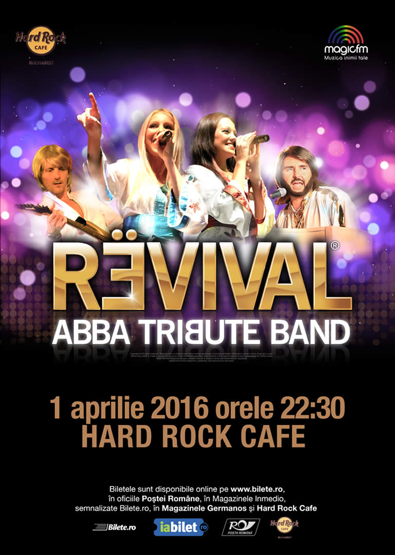 ABBA Tribute Band Revival - Concert Aprilie Hard Rock Cafe